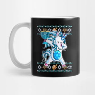 Jewnicorn Jewish Unicorn Hanukkah Pajama Mug